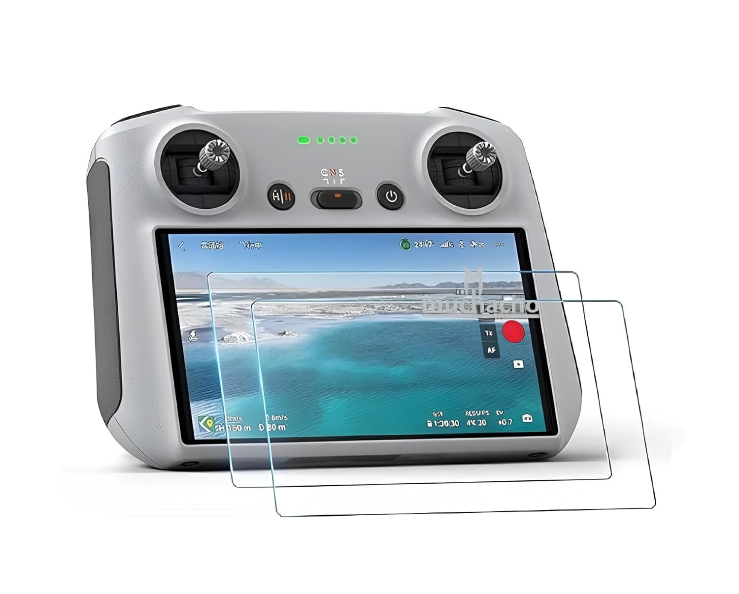 Muchacho Screen Guard For DJI RC, DJI RC2 HD Screen Protector For DJI Mini 3 Pro Drone/DJI MINI 4 Pro/Mini 3 /Dji Air 3/Mavic 3 Pro,Classic/DJI Mavic Air 2S RC Touch Remote Controller (Pack 2)