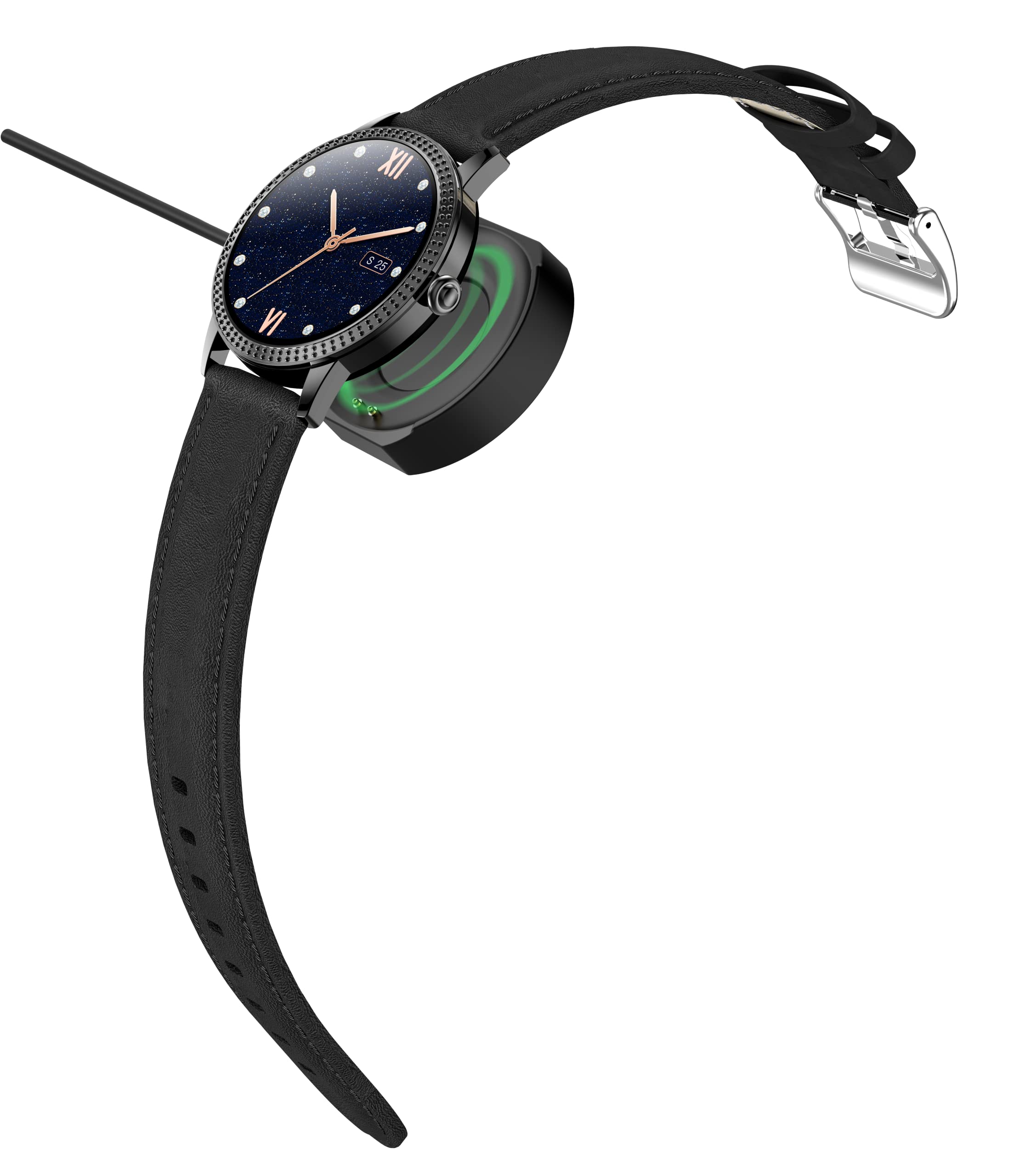 DCU TECNOLOGIC Jewel smartwatch smart watch lega di zinco ultra leggera e sottile touch screen da 1,08" alta definizione ips colore nero