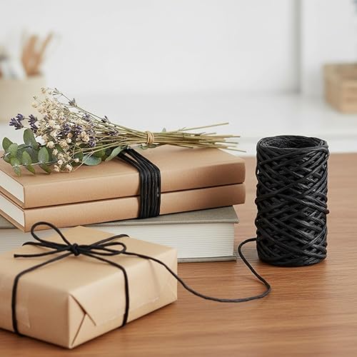 Miniatura 4 de Syhood Alambre Floral de Vid de 65 Pies Alambre de Atar para Envolver Manualidades Ramos de Flores (Negro, 1 Rollo)