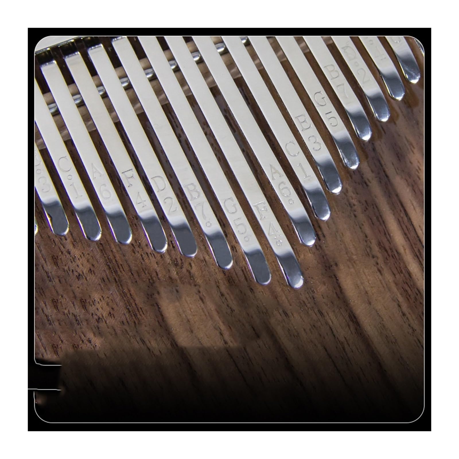 kalimba mini 21-tonowy instrument muzyczny dla początkujących pudełko na fortepian z kciukiem instrument muzyczny wzór konstelacji kalimba z czarnego orzecha