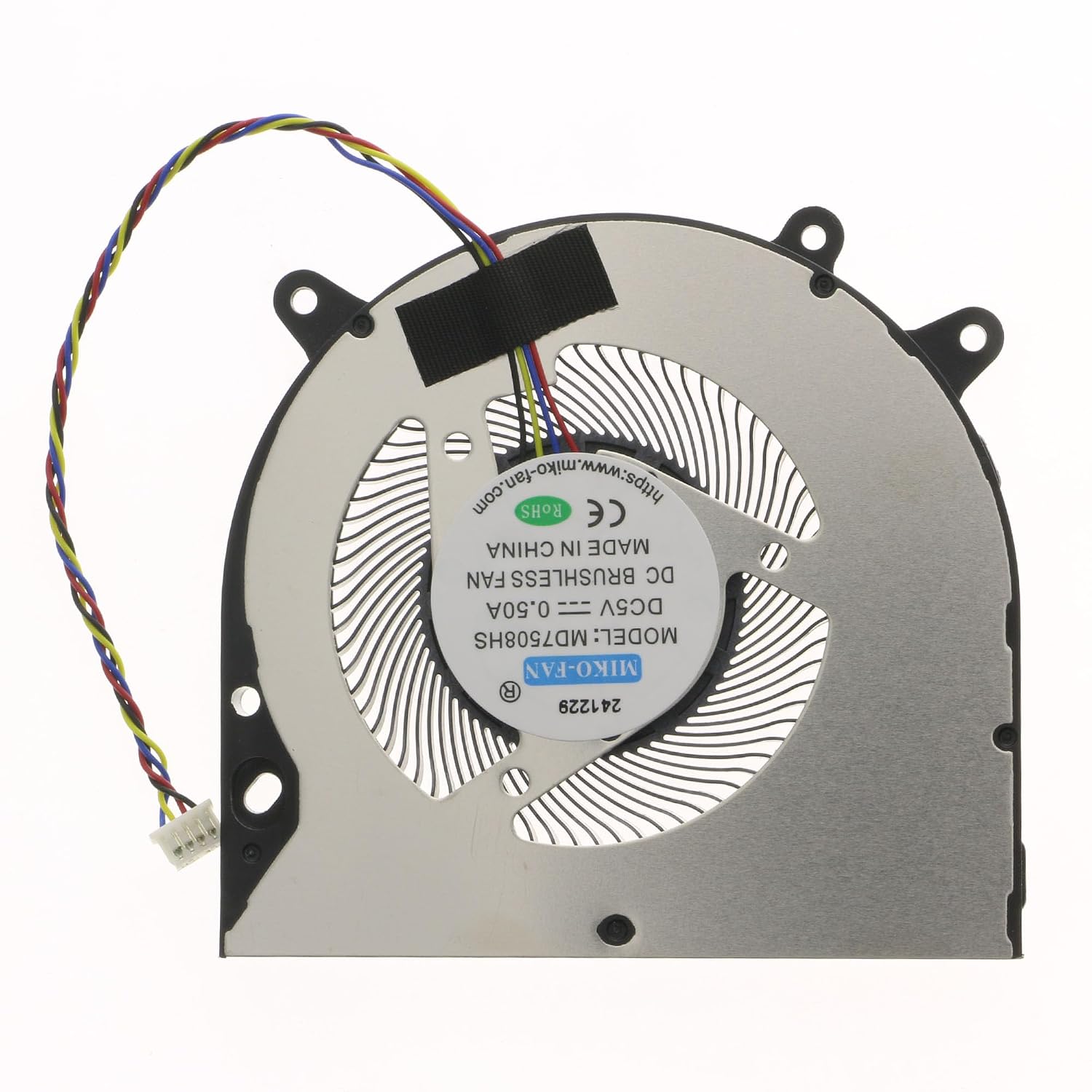 Mini PC CPU Cooling Fan Replacement for Beelink SER4 4700U 4800U SER4-E SER-E | Compatible with MD7508HS BF07507H05FP | DC 5V 0.5A 4-Pin Fan
