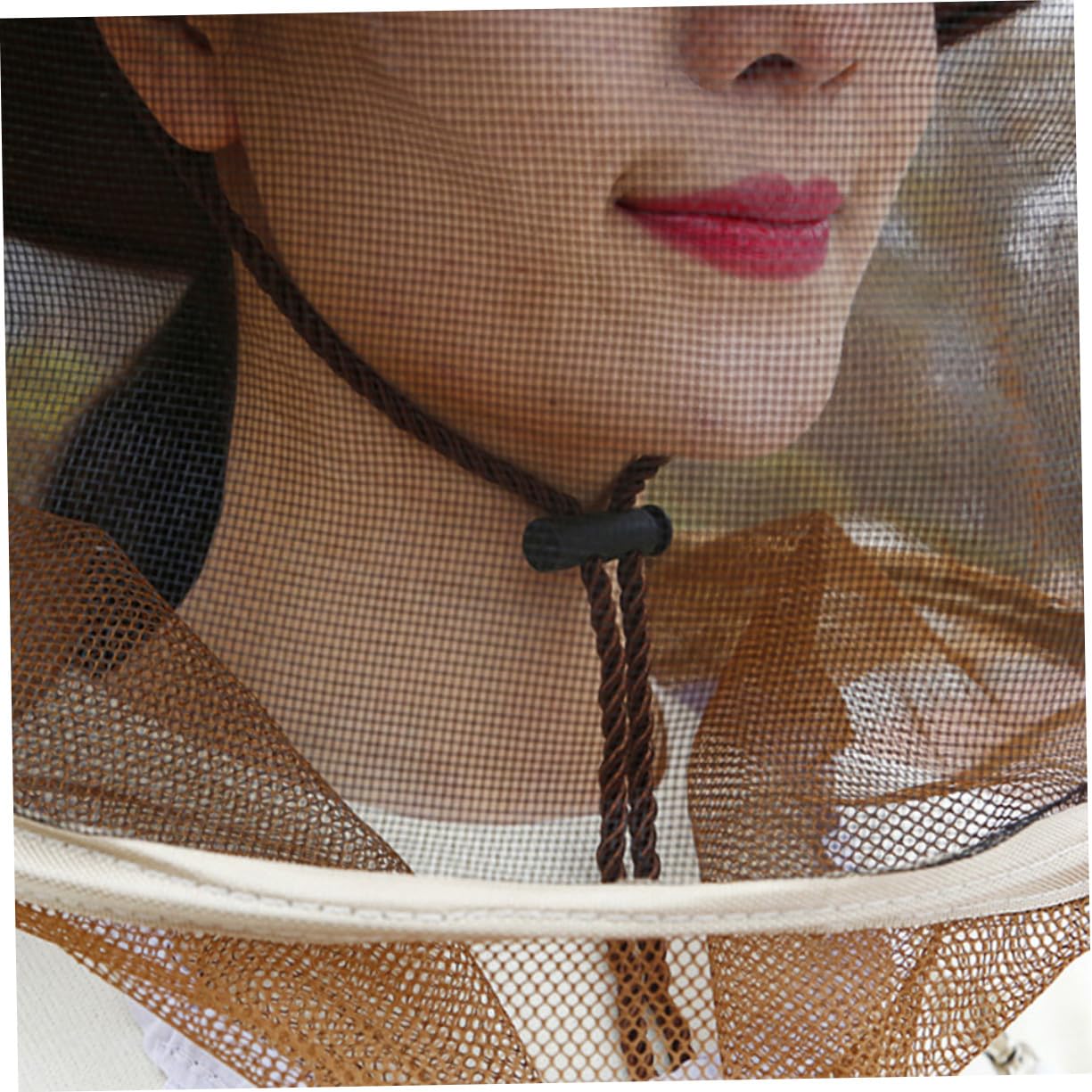 SUPVOX 3pezzi Cappello Protettivo Per Apicoltura Velo Per Viso Maschera Integrale Con Lacci Per Collo Include Guanti Per Apicoltore Per Proteggere Da Api e Insetti Mentre Si Lavora in Gia