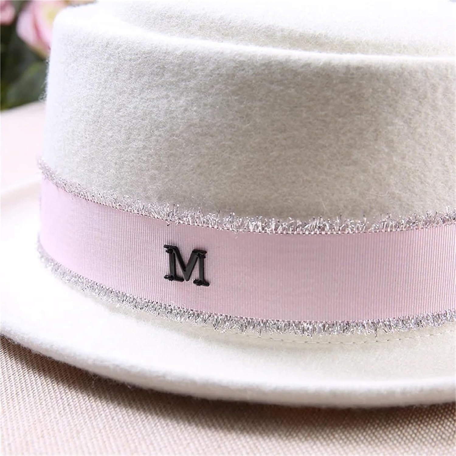 Ladies Fedora Hat Wool with Pork Pie Woman Party Wedding Formal Felt Hats