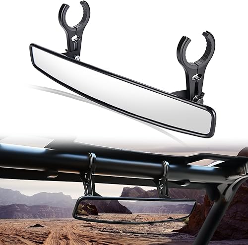 Miniatura 9 de Nilight UTV - Espejos laterales de aluminio X3, espejo retrovisor mejorado con ajuste de 360 grados, compatible con Can Am Maverick X3 Turbo R 2016,