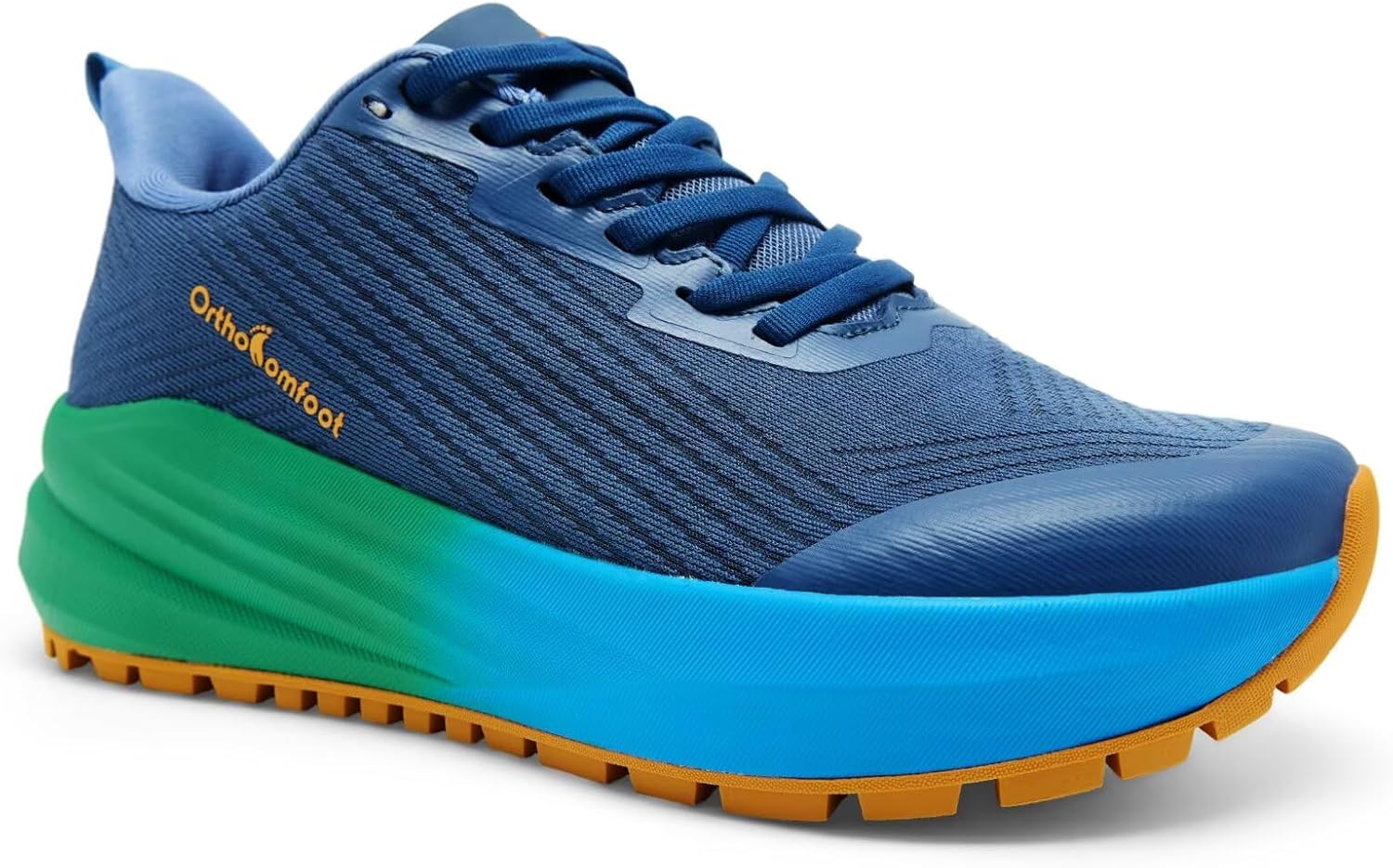 Men's Orthopedic Wide Plantar Fasciitis Shoes: Comfortable Arch Support Diabetic Orthotic Flat Feet Trail Running Athletic Hiking Sneakers, Casual Sports Trekking Walking Shoes for Foot Heel Pain