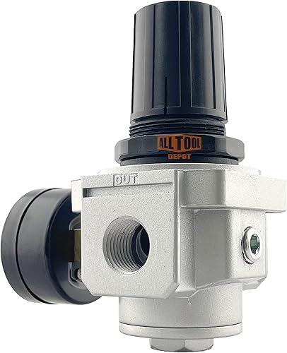 Miniatura 3 de Regulador de presión de aire comprimido en línea de 34" NPT Heavy Duty para compresor de aire, 7 a 215 PSI ajustable