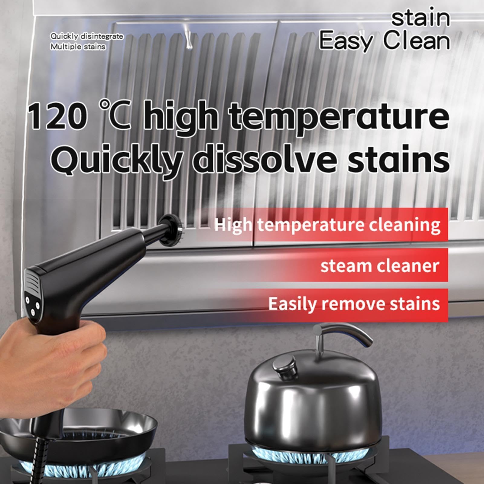 Limpiador a Vapor Multiusos 6 niveles de extracción de suciedad portátil | Limpiador a vapor para el baño para muebles alfombra madera noble sofá tapicería azulejos sofá