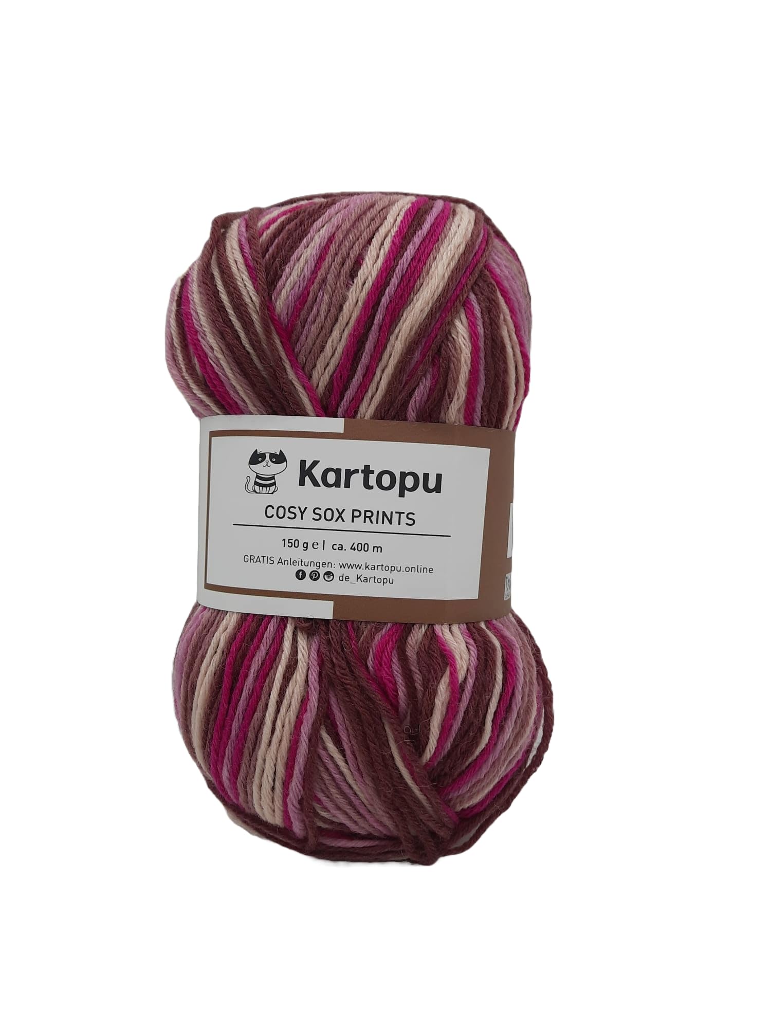 Gomitolo di lana per calze a 6 fili, colori colorati, 4 x 150 g, qualità premium, 375 m, lunghezza per gomitolo, certificato Öko-Tex, Made in Europe, senza infeltrimento (set scuro)