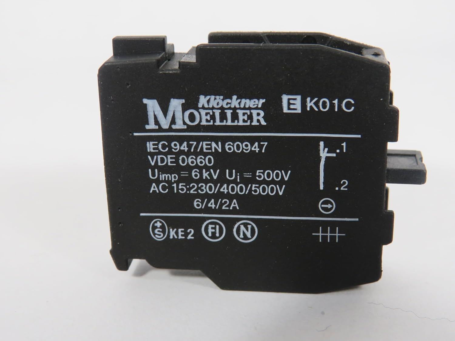 Moeller Klockner EK01C Eaton Contact Block