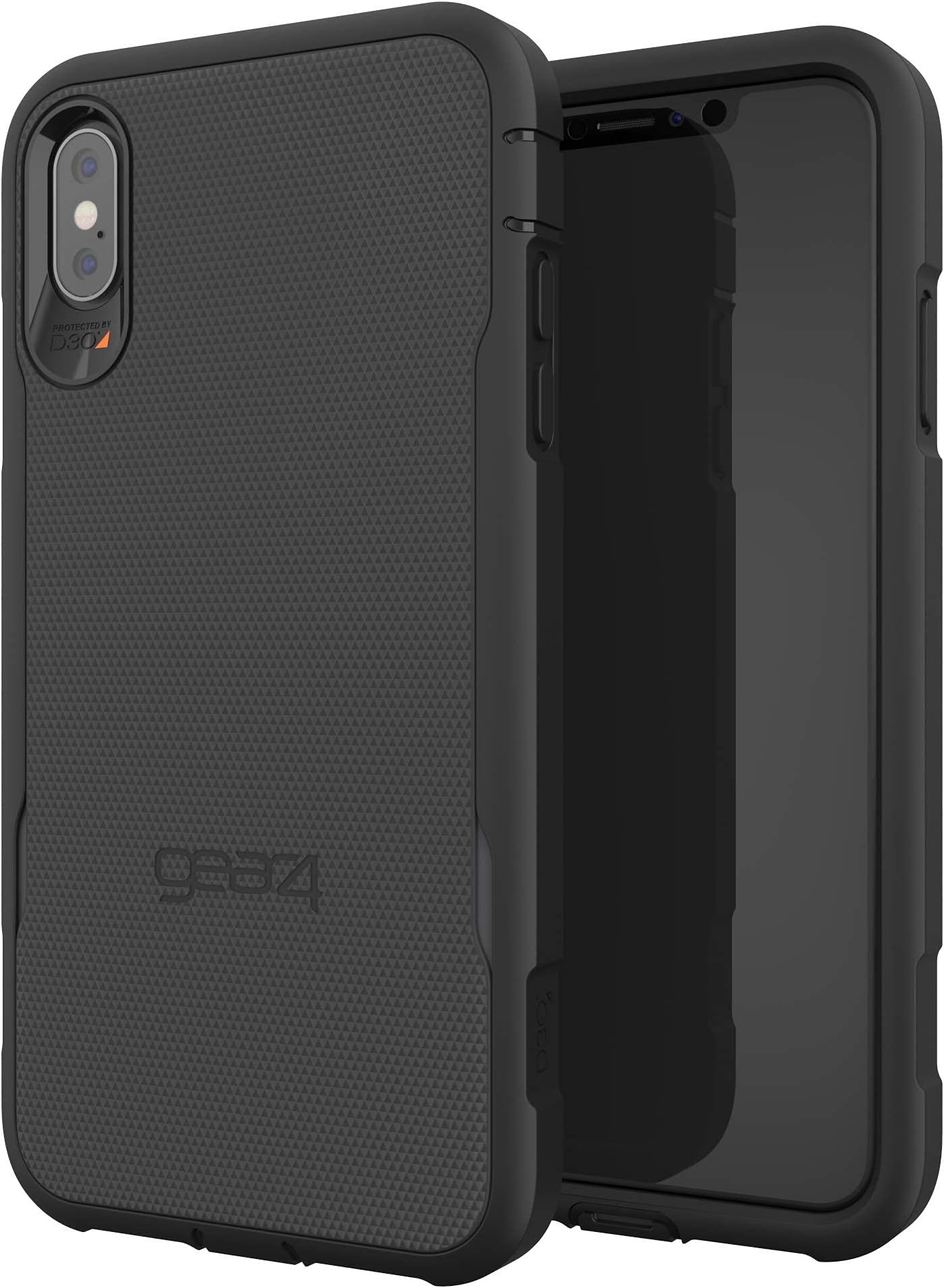 Gear 4 Platoon Case with Advanced Impact Protection [ Protected by D3O ], Tough, Ultra-Durable Design for iPhone XS Max - Black