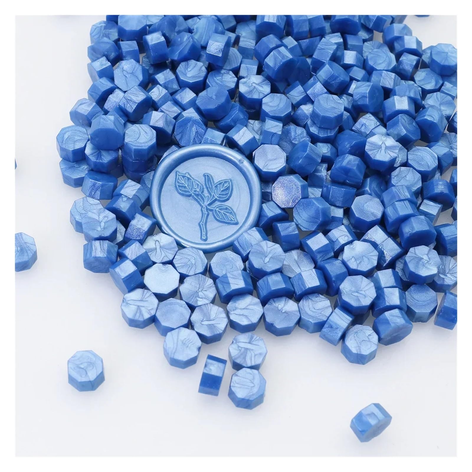 Siegelwachs 2600 Stück 500 G Achteckige Siegelwachsperlen | For selbstgemachte Umschläge, Hochzeitseinladungen, Geschenkverpackungen, Bastelarbeiten(Color1)