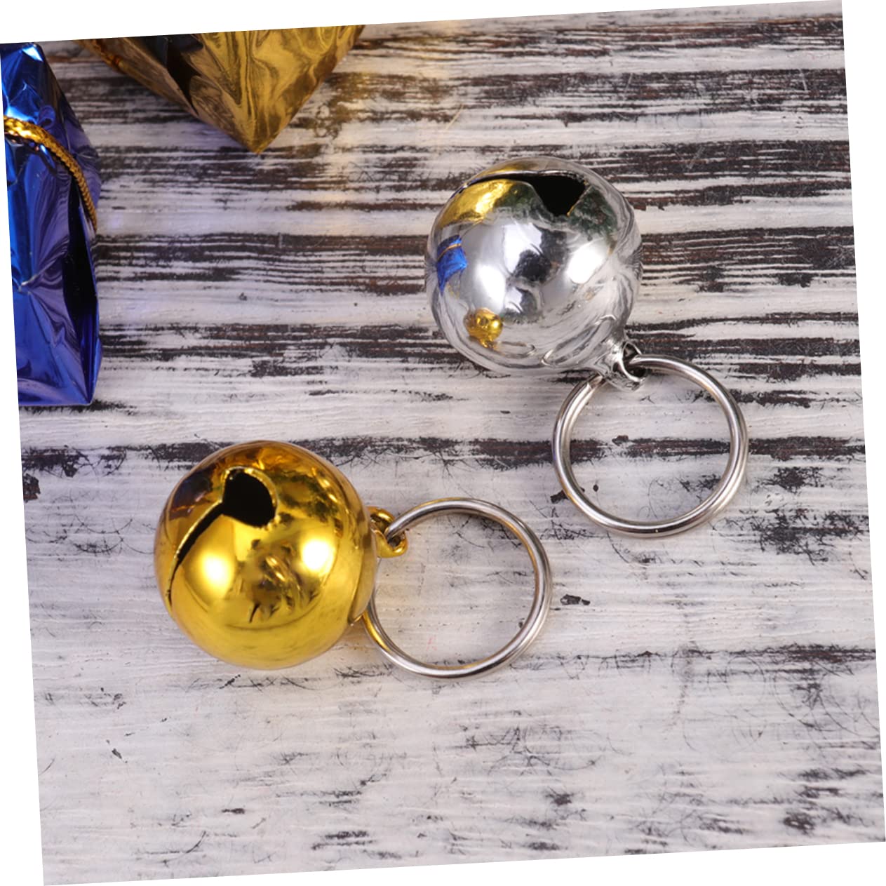 Angoily Pet Bells for Dog Cat Collar 10 Pack Silver 18mm Small Bells for Collar Charm Diy Craft Accessories