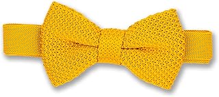 Boys Knitted Bow Tie - Kids Bow Tie - Pre-Tied Adjustable for Weddings, Page Boy & Formal Events, Age 2-11 years