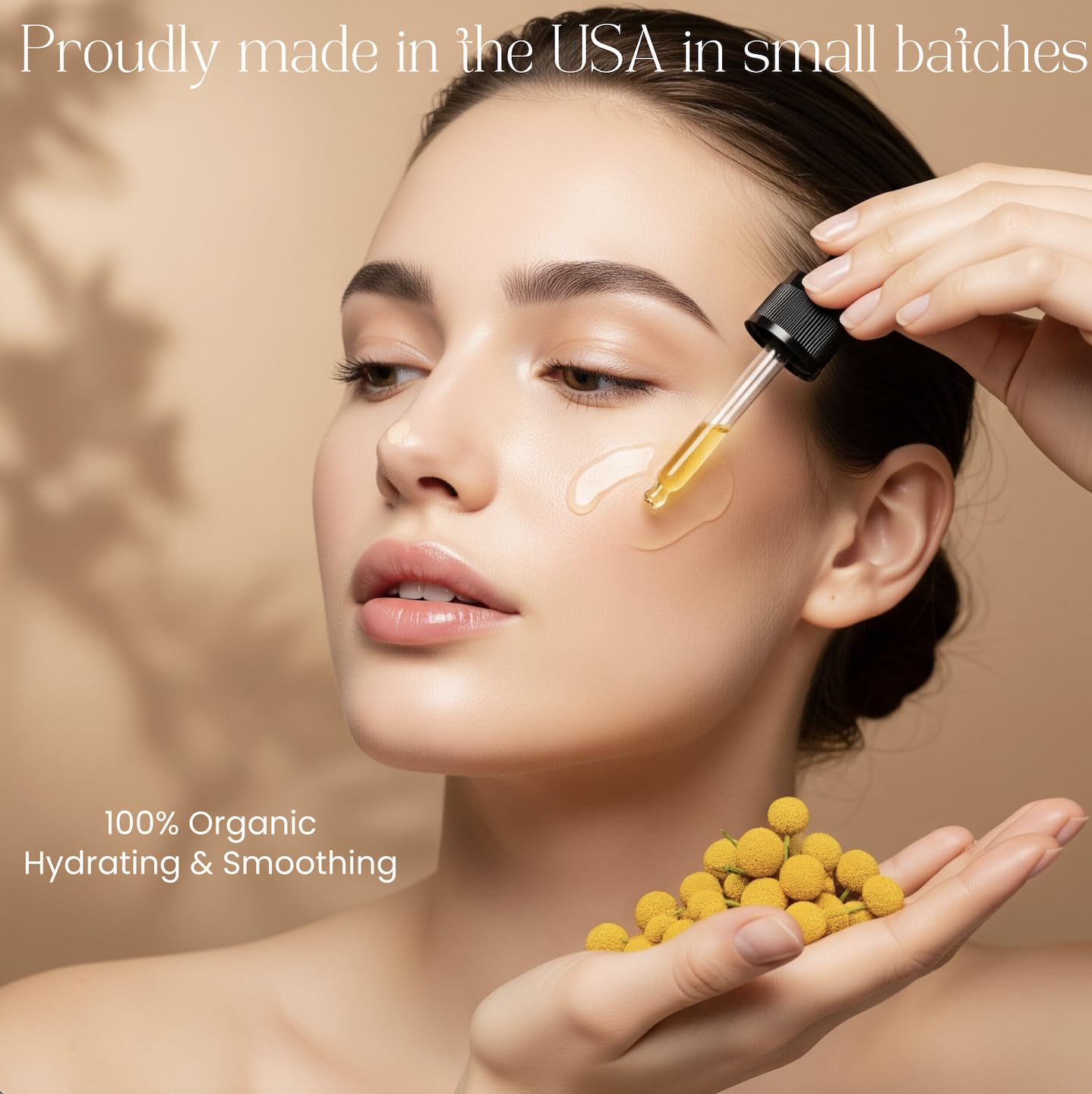 100% Organic Paracress Flower Spilanthes Facial Oil Serum for Face MCT Coconut Oil Infused with Paracress Spilanthes Acmella Oleracea Flowers for Anti-Aging Anti-Wrinkle Moisturizing Miracle 1 Fl Oz