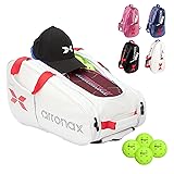 Arronax Pickleball Backpack, Duffle Bag for Pickleball Paddles, Accessories - Padded Compartment with Space for 3+ Paddles, Shoes, More, Suitable for men and women White
