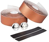 Vista 9 de Cinta de manillar de corcho súper suave de fibra de carbono para bicicleta de carretera, cinta de manillar de corcho MTB con tapones de barra