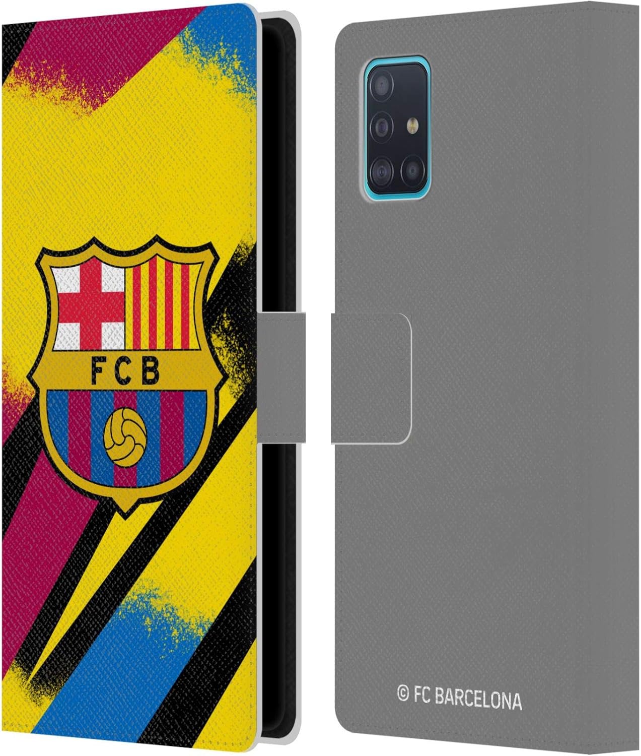 Head Case Designs Officially Licensed FC Barcelona Home 2019/20 Crest Kit Leather Book Wallet Case Cover Compatible with Samsung Galaxy A51 (2019)