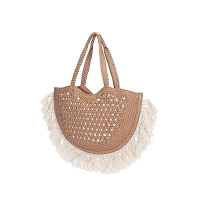 Frye Ella Tassel Tote Tote Handbags Beige, Leather