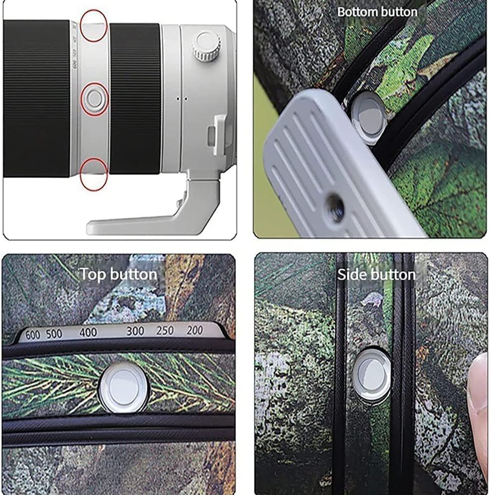 Chasing Birds Waterproof Lens Coat for Nikon Z 180-600mm F/5.6-6.3 VR Lens Camouflage Rain Cover (KYMC)