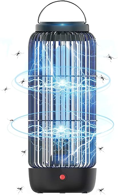 Amazon 電撃蚊取り器 蚊除け 殺虫ライト 蚊取り 強力殺虫 Uvライト コバエ取り 虫除け 誘虫灯 誘蛾灯 Uv光源誘引 薬剤不要 騒音なし 省エネ 害虫対策 吊り下げ可 家庭用殺虫灯 捕虫器 殺虫器 捕虫蛍光灯 玄関 居間 ベランダ 飲食店 室内 捕虫器