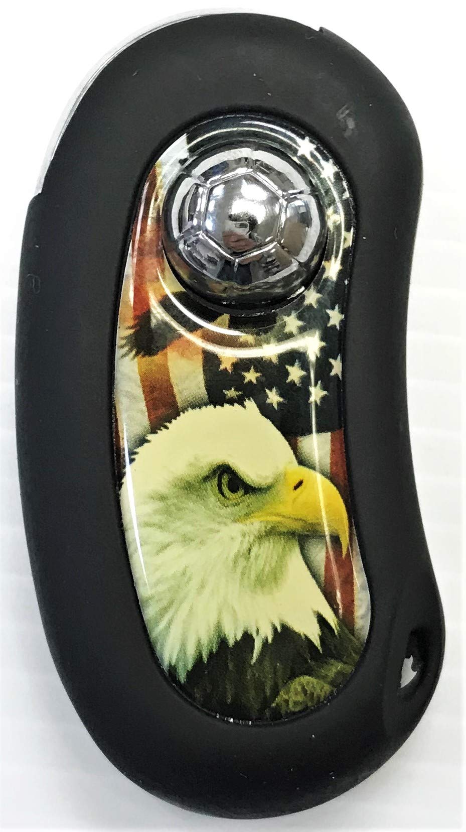 Eclipse Collectible Novelty Dolphin & Eagle Design Windproof Jet Flame Refillable Lighter, Assorted Styles, 1519
