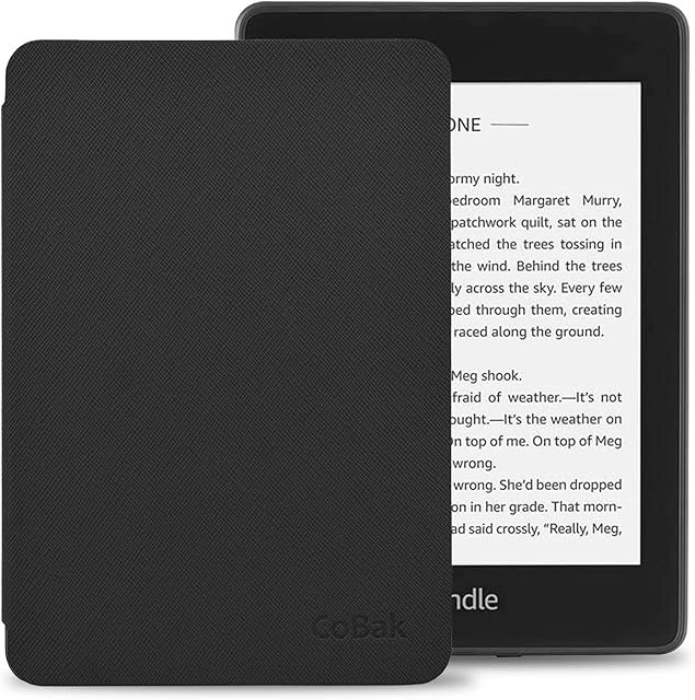 CoBak Case for Kindle 10th Generation (2019 Released Only) - Will Not Fit Kindle Paperwhite or Kindle Oasis, Premium PU Leather Smart Cover with Auto Sleep and Wake, Black
