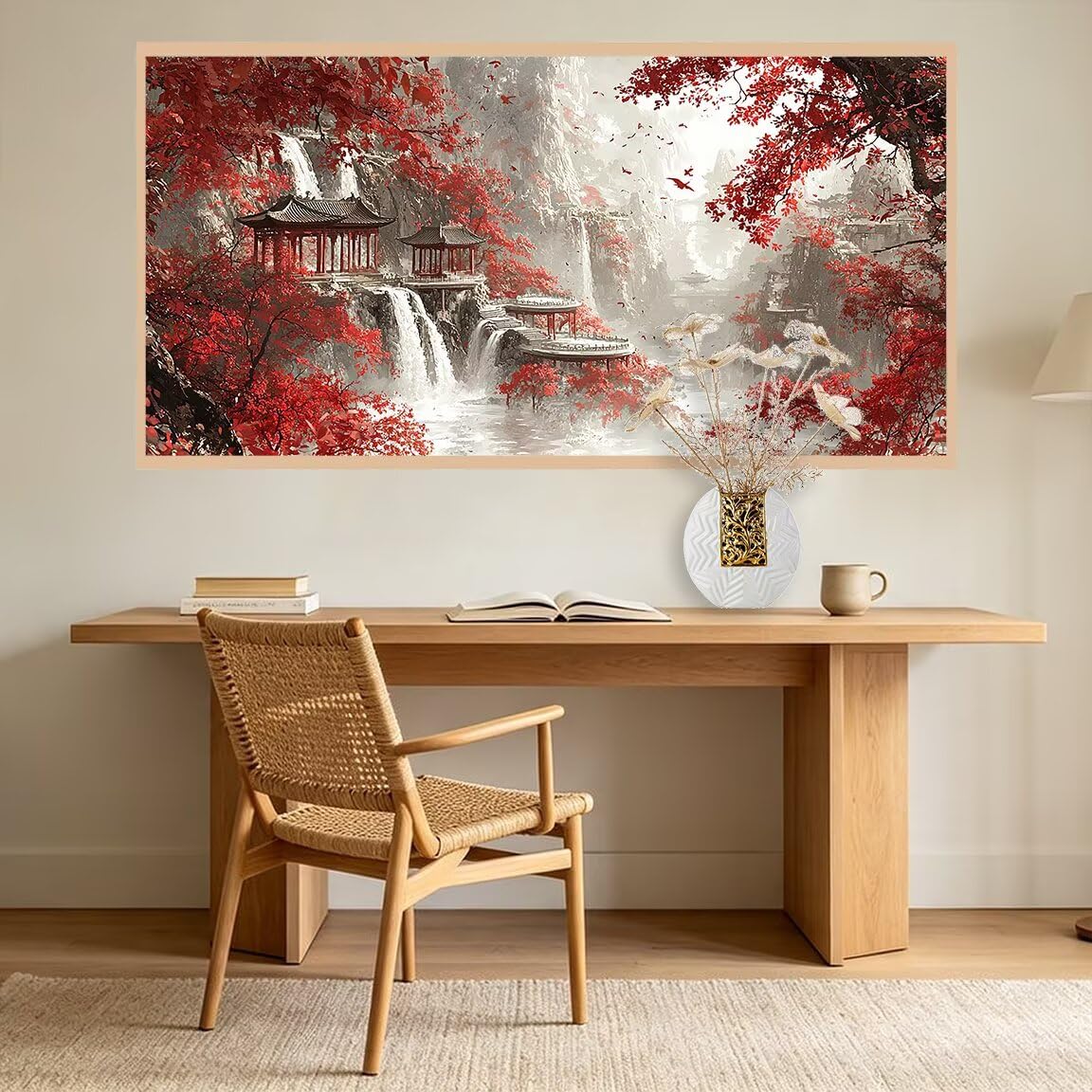 Diamond Painting Groß XXL 180x90cm, 5D Diamond Painting Japan Bilder -0237