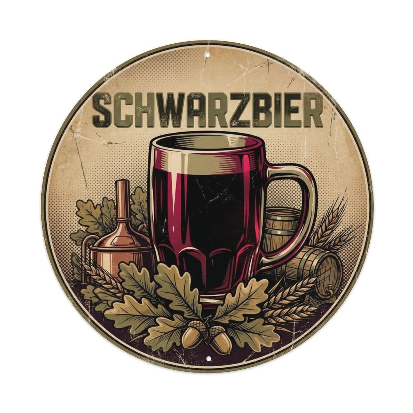 German Schwarzbier Pub Culture Classic Wild Ferment Metal Tin Sign