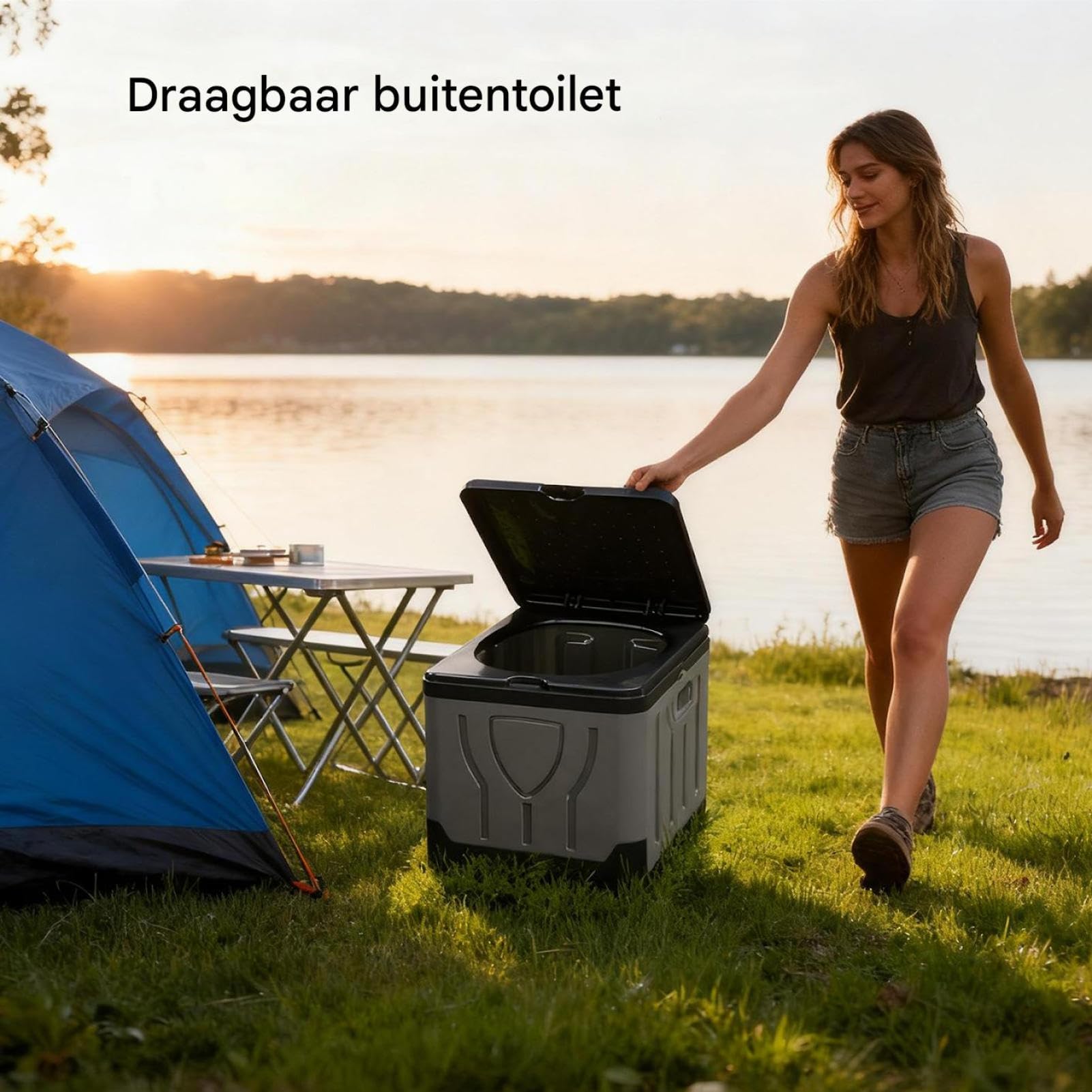 Inodoro de Camping Comodidad Ergonómica