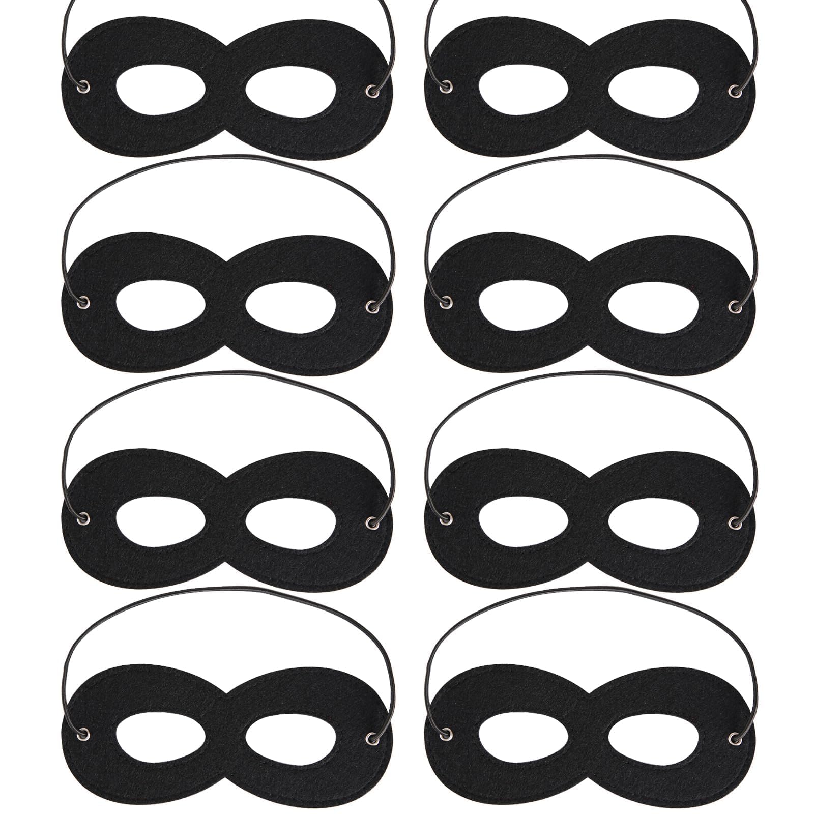 EUPSIIU 8 Stück Venezianische Maske, Maskerade-Maske, Filzmaske, Halloween-Maske, Cosplay, Maske, Karneval, Mottopartys, Maske für Herren und Damen