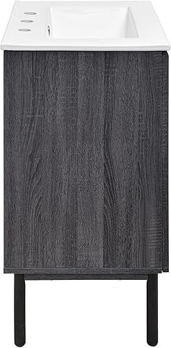 Vista 53 de Swiss Madison Classe - Lavabo de baño de roble de 24 pulgadas incluido