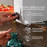 ALBORI Soave - Olio Extravergine di Oliva Italiano 5 Litri NUOVO 2025/2026 Estratto Freddo, Olio di Oliva con Olive Leccino e Peranzana Delicato per Pesce, Carne, Verdura, Box con Versatore Antispreco - 6