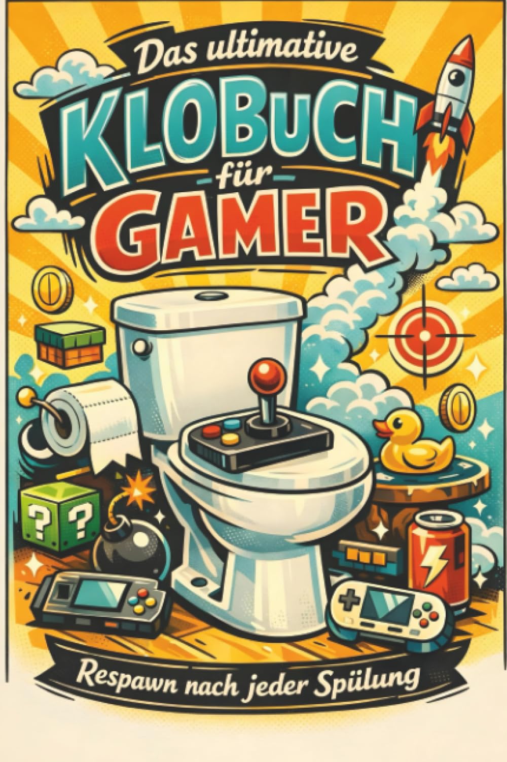 Das ultimative Klobuch für Gamer: Respawn nach jeder Spülung. Lustiges Geschenk mit Lifehacks, Fun Facts und Geschichten