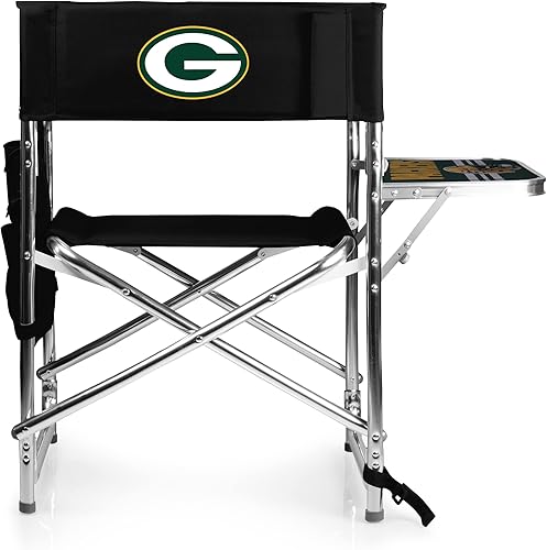Miniatura 174 de PICNIC TIME NFL Unisex-Adult NFL Sports Chair with Side Table, Beach Chair, Camp Chair for Adults Negro
