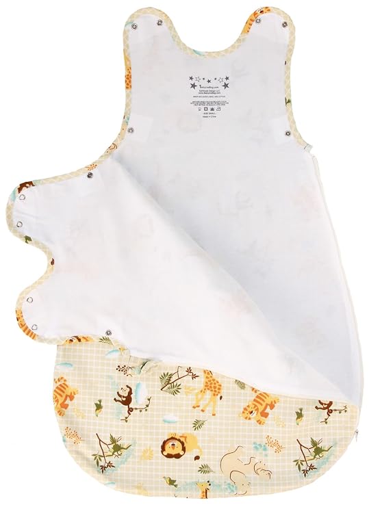 BABYINABAG Baby Sleeping Bag or Sack, 1 Tog Summer Model Model with Animal Pattern (Large (22 mos - 3T))