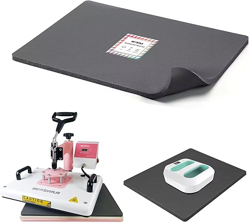 BetterSub Alfombrilla de silicona para prensa de calor de 12 x 15 pulgadas, almohadilla de prensa de calor resistente al fuego de 0.3 pulgadas de