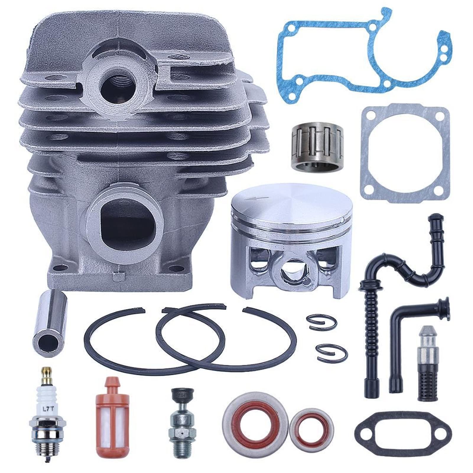 44.7mm zestaw uszczelek tłoka cylindra powlekanego Nikasilem, do piły łańcuchowej, For Stihl 026 026pro Ms260 Big Bore górny koniec części zamienne Zestaw cylindrów piły łańcuchowej