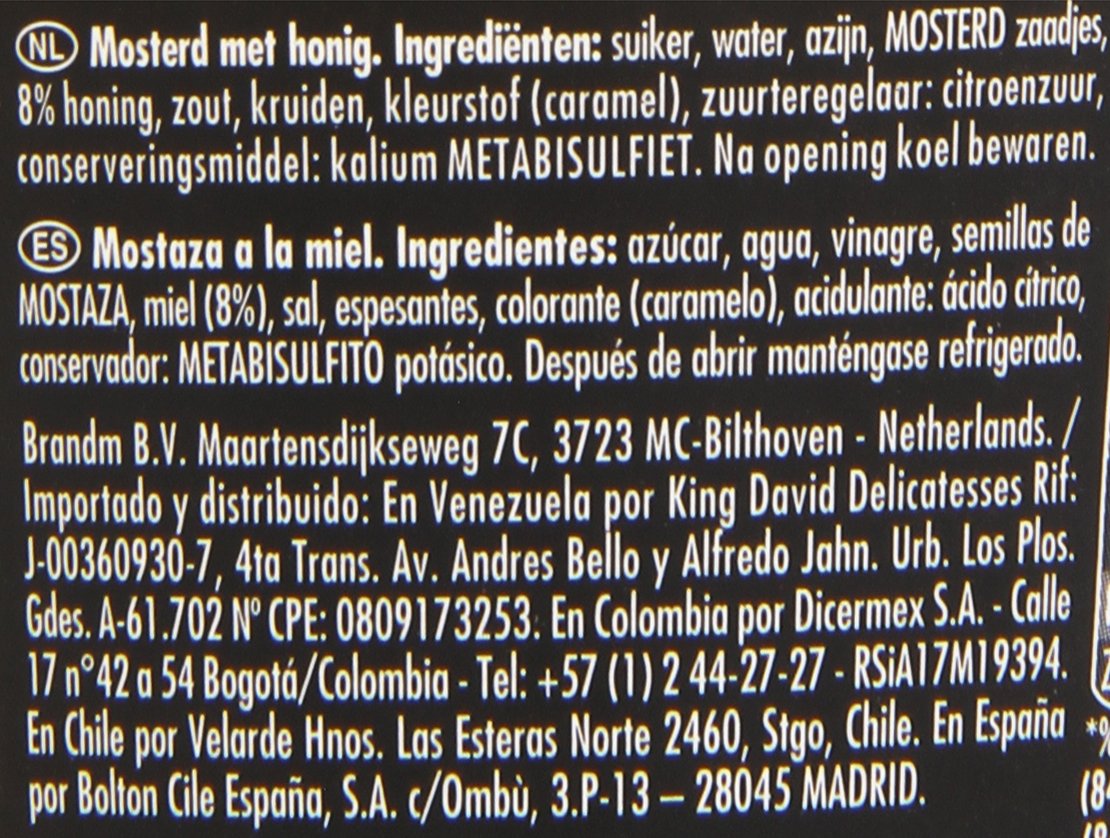 Maille A La Miel Mostaza 230 Gramo