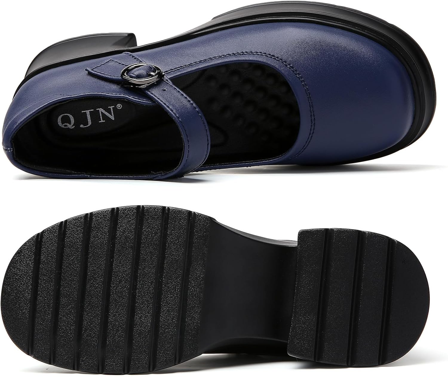 Mary Jane Shoes Women Platform Mary Janes Heels Women's Chunky Pumps Dress Shoes Ladies Work Comfortable Dressy Casual Footwear - Image 5