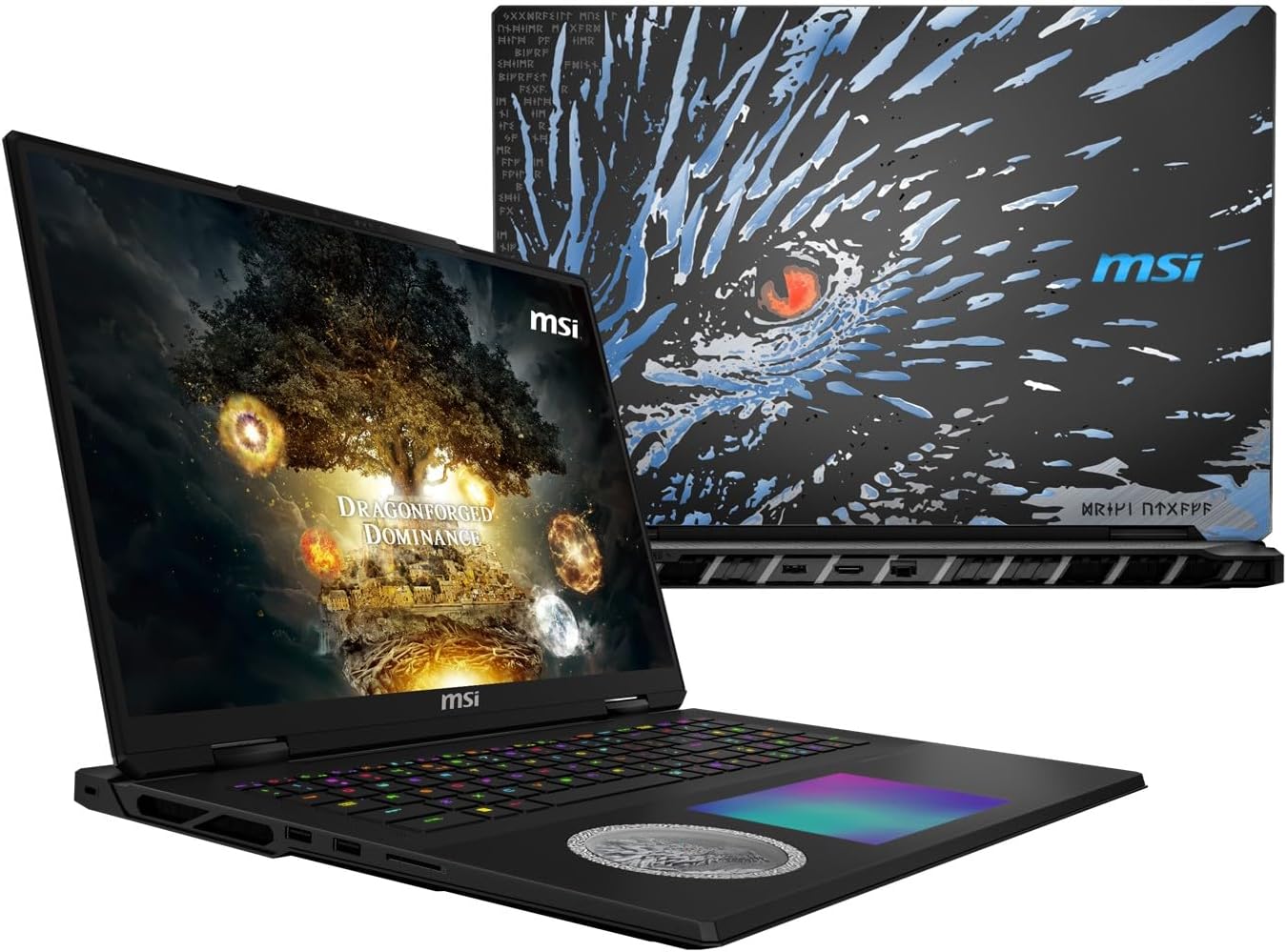 [2025] MSI Titan 18 HX Dragon Edition Norse Myth A2XWJG-440US Pro Extreme (Intel Ultra 9 285HX, 96GB RAM, 4TB Gen5 + 4TB Gen4 NVMe SSD, RTX 5090, 18″ UHD+ Mini LED, Windows 11 Pro) Gaming Laptop