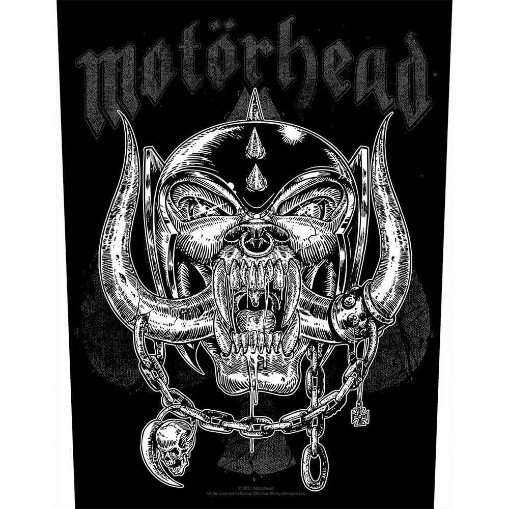 Motörhead Back Patch: Etched Iron, black, 29,5 x 35,5cm