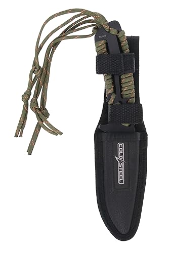 Miniatura 4 de Cold Steel Cuchillo de lanzamiento de 44 pulgadas con funda de nailon punto de caída paquete de 3