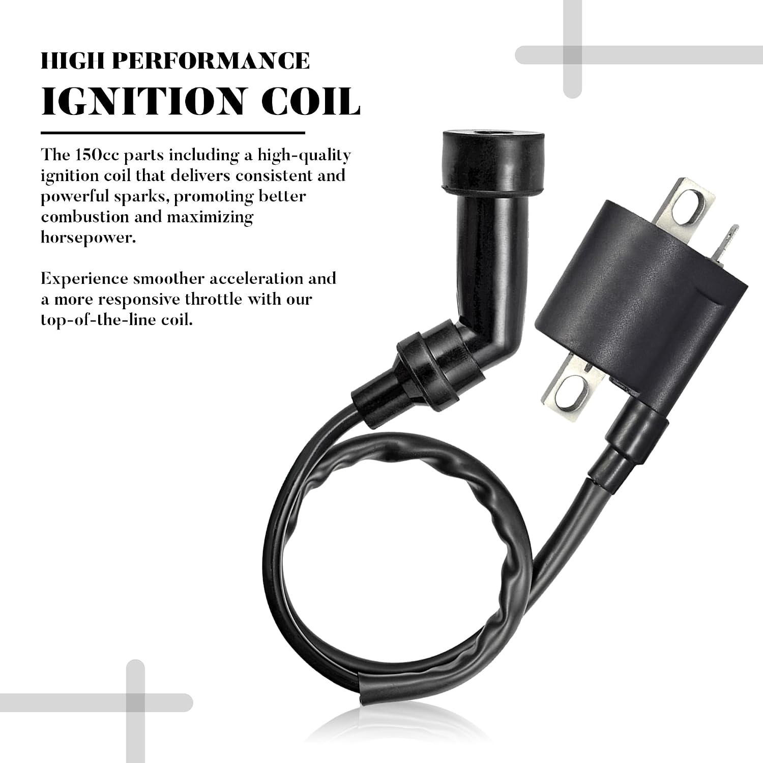 Ignition Coil Kit with 6 Pin AC CDI Box Spark Plug for CG125cc 150cc 200cc 250cc Engine Chinese ATV 4 Wheeler Quad Go Kart High Performance Parts of 3