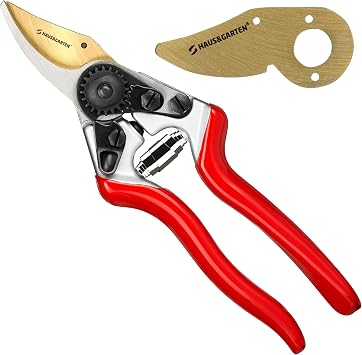 Haus & Garten PrecisionPRO Titanium Bypass Pruning Shears and Replacement Blade Bundle