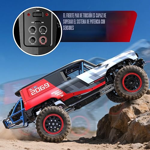Miniatura 3 de MJX H12P 1/12 Ford Bronco R - Crawlers RC sin escobillas para adultos, 4 x 4 a prueba de agua, 4 x 4 todoterreno, con ejes de portal, camión de