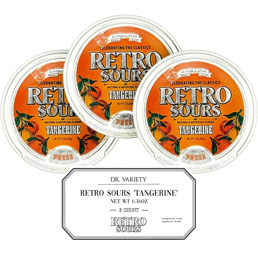 No.1333 TG CANDY 100g 3個 Amazon.com : Retro Sours Tangerine (3 Pack) - Nostalgic Sour