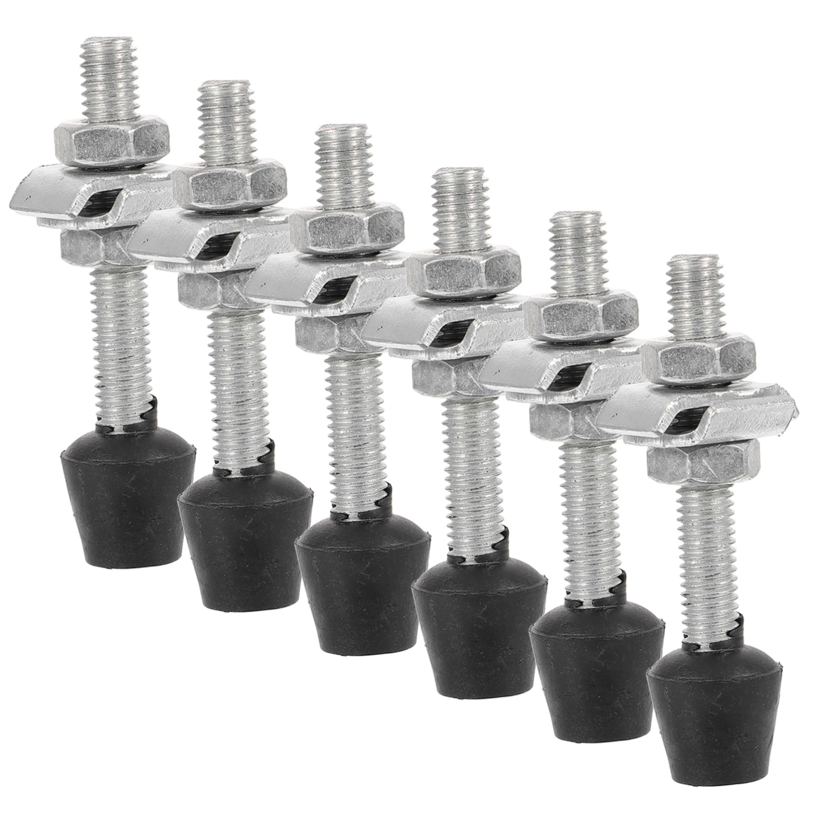 Lot De 6 Vis De Serrage à Bascule Pour Pinces - M8, Fer Galvanisé Et Plastique - Pour Travail Du Bois, Menuiserie