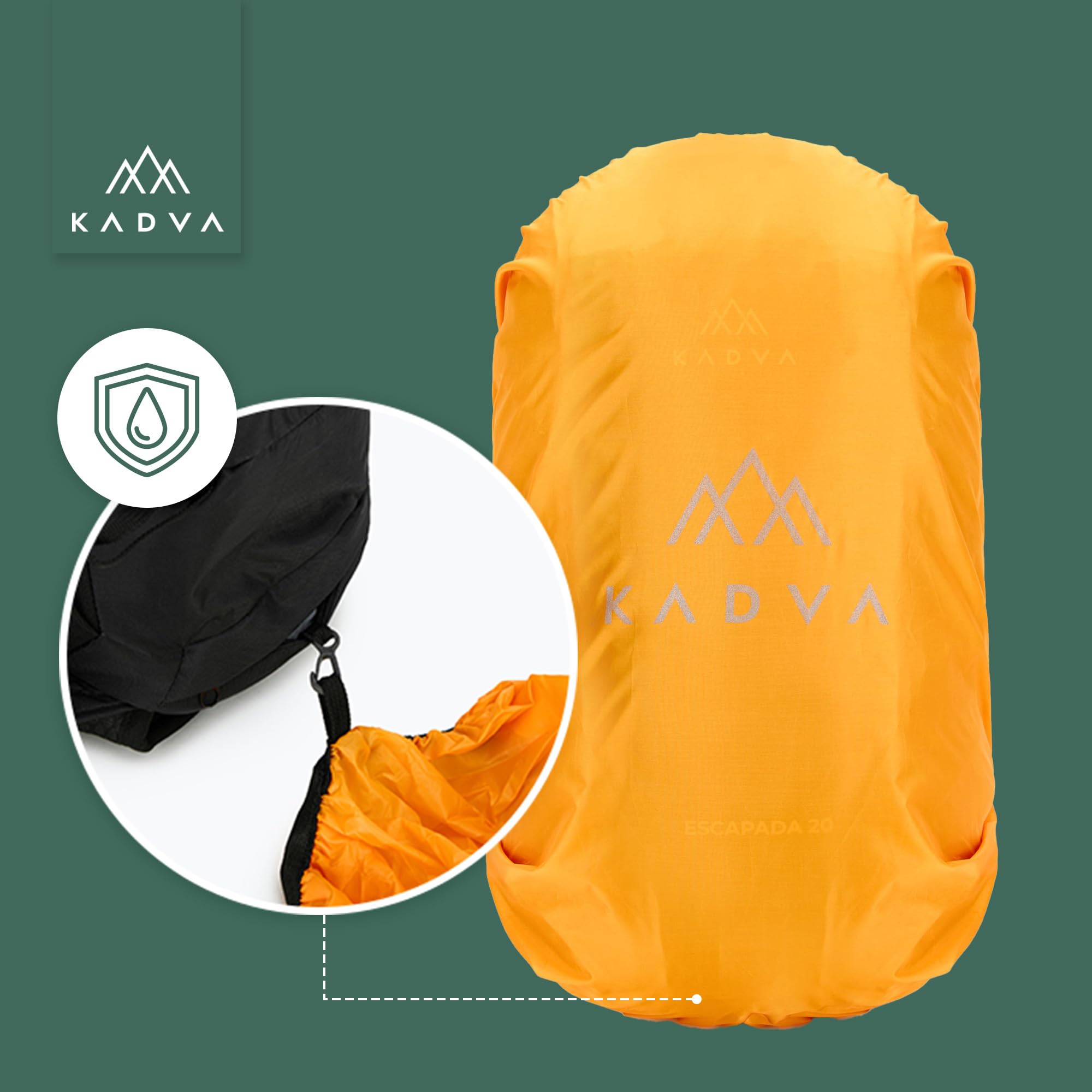KADVA Escapada Mochila de senderismo para exteriores Unisex adulto
