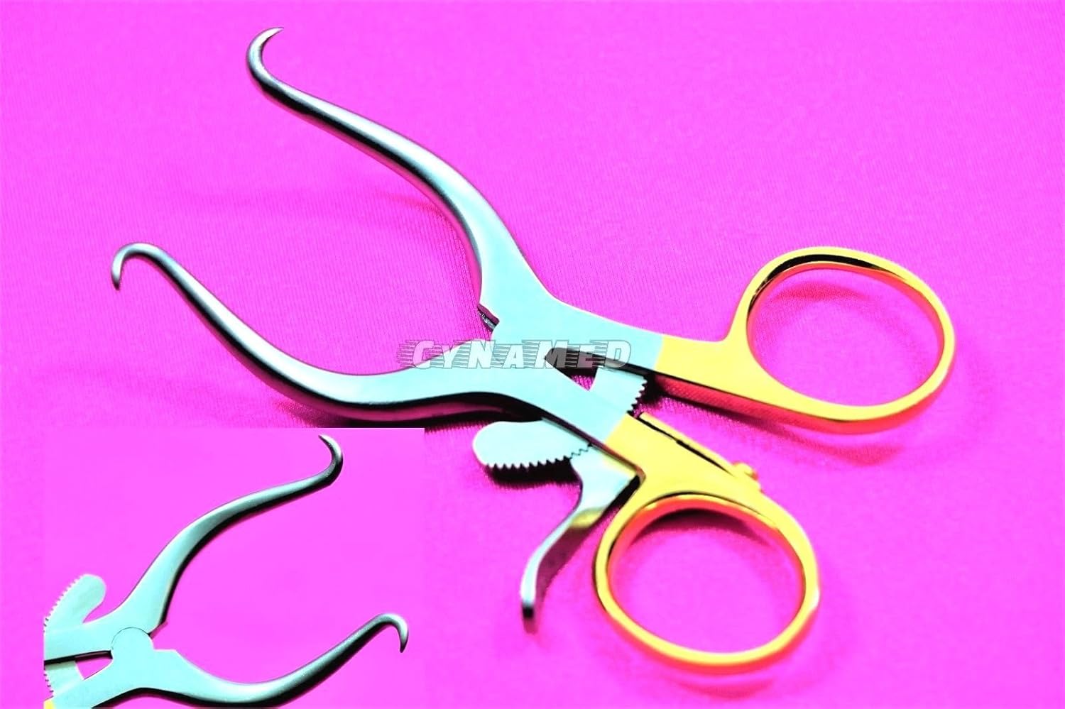 2 Premium Gold Ring Gelpi Retractor & Veterinary Instruments 3.50" (CYNAMED)