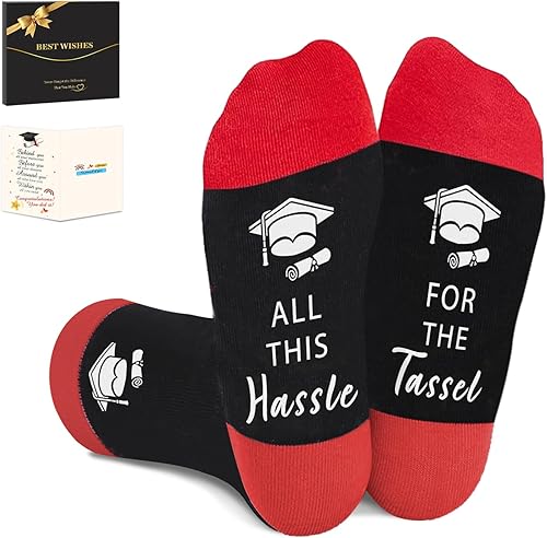 Graduation Gift for Her and Him - Socks Class of 2026 College 8th Grade High School Masters Degree Graduation Decorations Gift - Graduation Gifts For Men